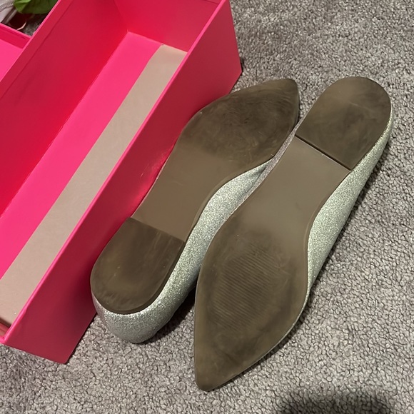 Betsy Johnson Silver Sparkly Flats - Picture 4 of 4